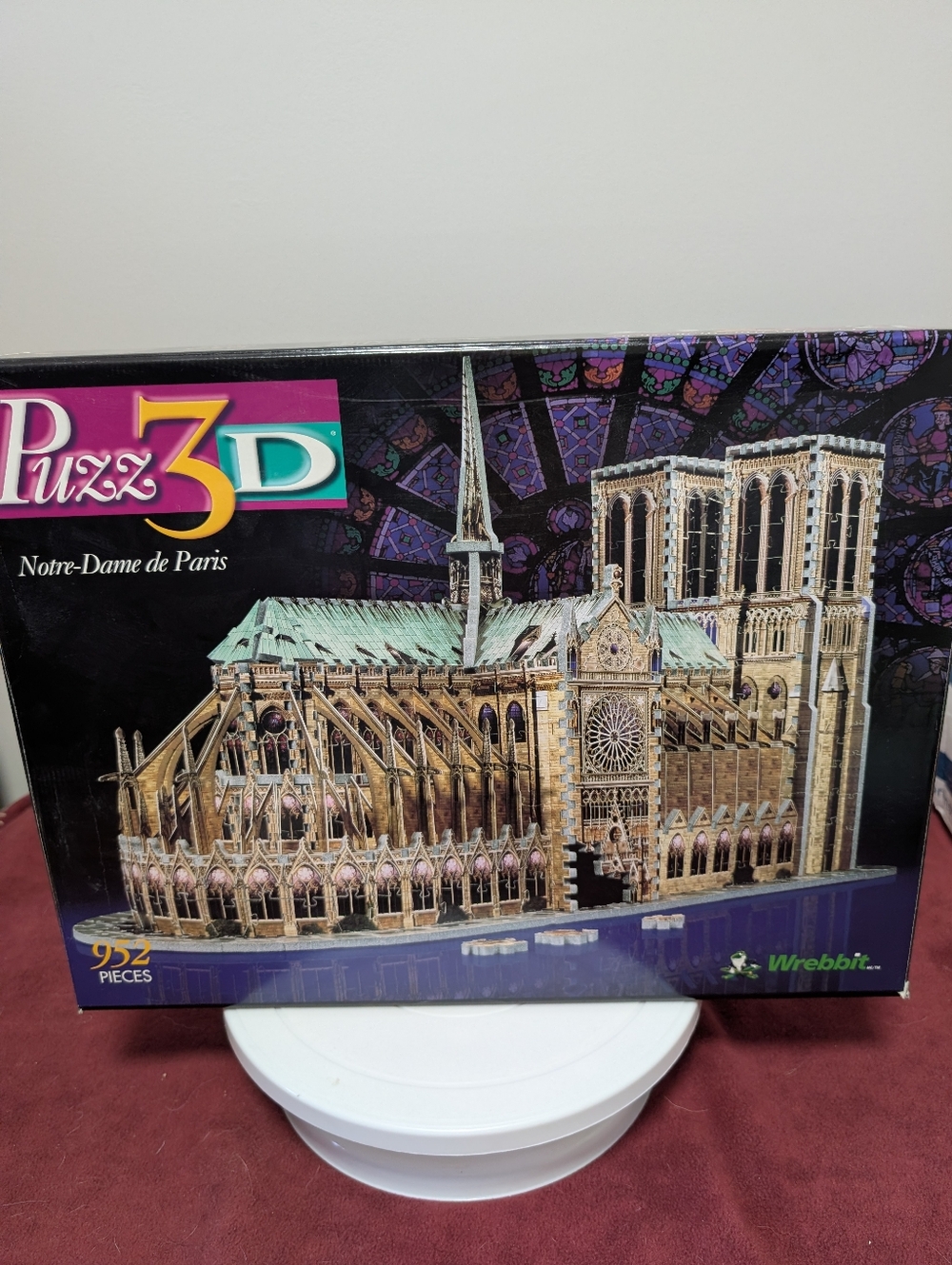 Puzz 3D Notre Dame Cathedral Paris France Puzzle 952 Pc Milton Bradley SealedBag